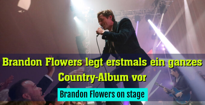 Brandon Flowers on stage