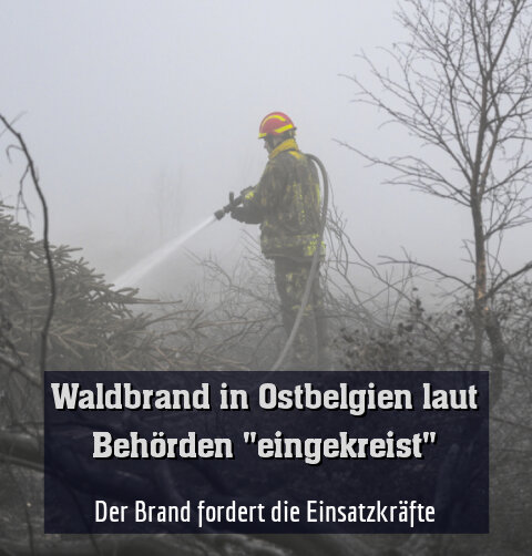 Der Brand fordert die Einsatzkräfte
