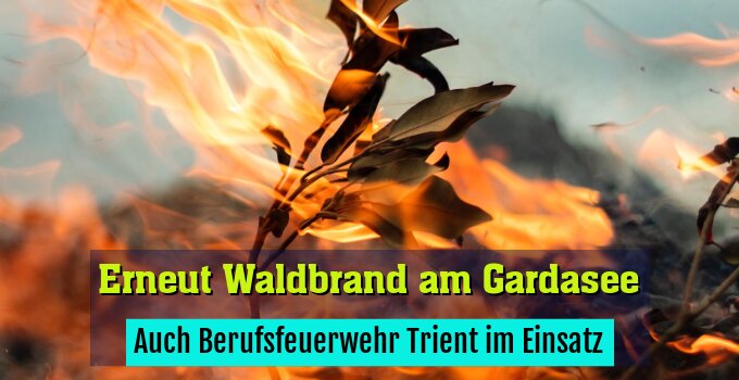 Auch Berufsfeuerwehr Trient im Einsatz