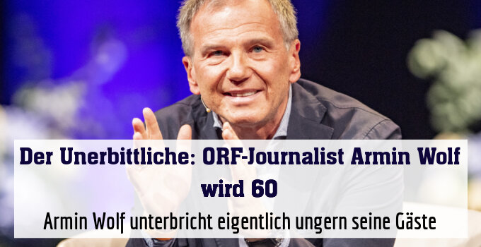 Armin Wolf unterbricht eigentlich ungern seine Gäste