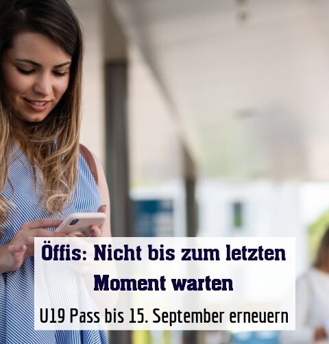 U19 Pass bis 15. September erneuern