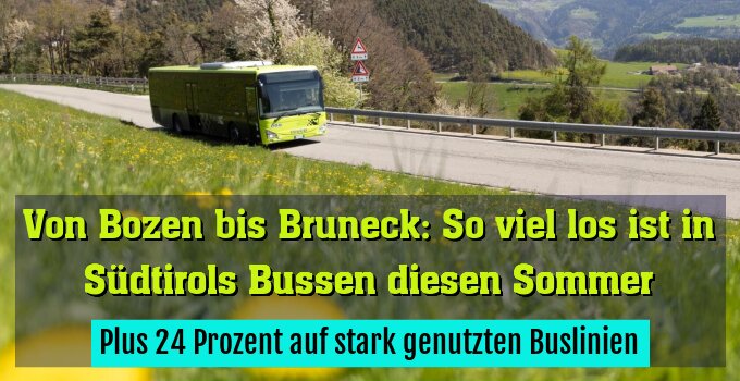 Plus 24 Prozent auf stark genutzten Buslinien