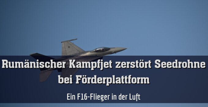 Ein F-16-Flieger in der Luft (Symbolbild)