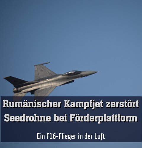 Ein F-16-Flieger in der Luft (Symbolbild)