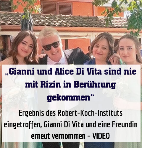 Ergebnis des Robert-Koch-Instituts eingetroffen, Gianni Di Vita und eine Freundin erneut vernommen – VIDEO