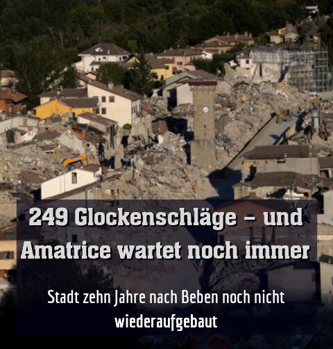 Stadt zehn Jahre nach Beben noch nicht wiederaufgebaut
