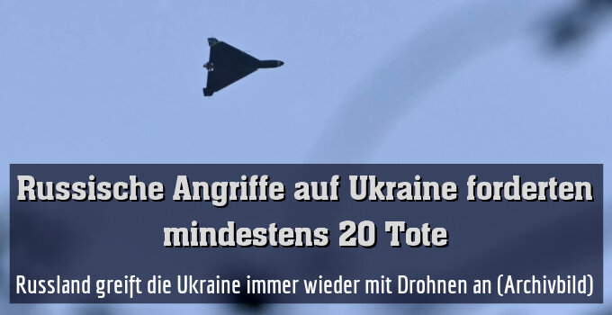Russland greift die Ukraine immer wieder mit Drohnen an (Archivbild)