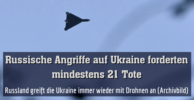 Russland greift die Ukraine immer wieder mit Drohnen an (Archivbild)