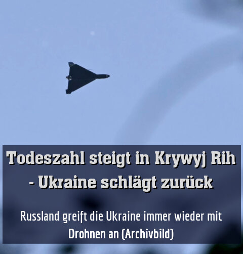 Russland greift die Ukraine immer wieder mit Drohnen an (Archivbild)
