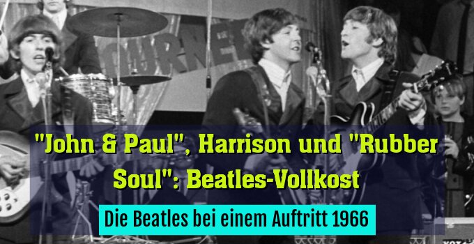 Die Beatles bei einem Auftritt 1966