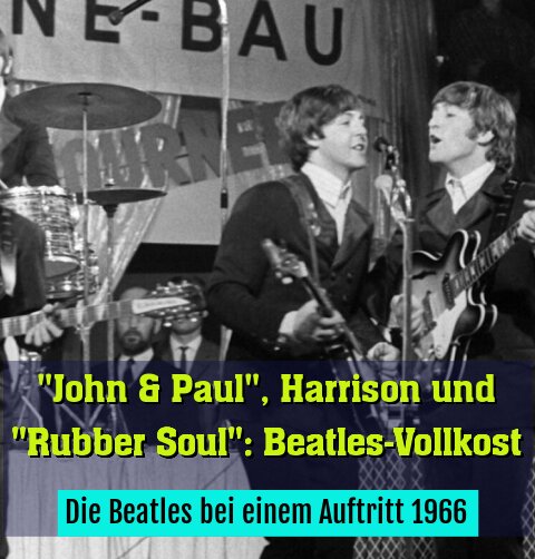 Die Beatles bei einem Auftritt 1966