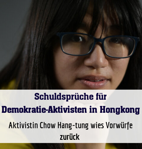 Aktivistin Chow Hang-tung wies Vorwürfe zurück (Archivbild)