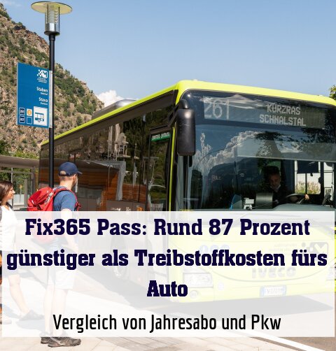 Vergleich von Jahresabo und Pkw