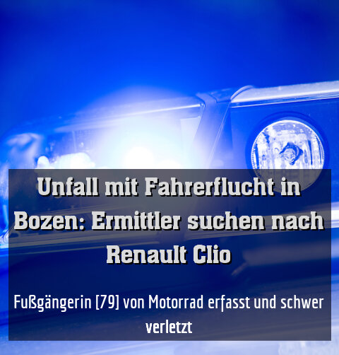 Fußgängerin [79] von Motorrad erfasst und schwer verletzt