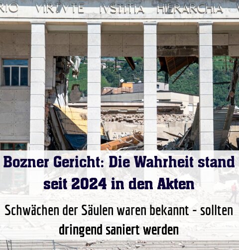 Schwächen der Säulen waren bekannt - sollten dringend saniert werden