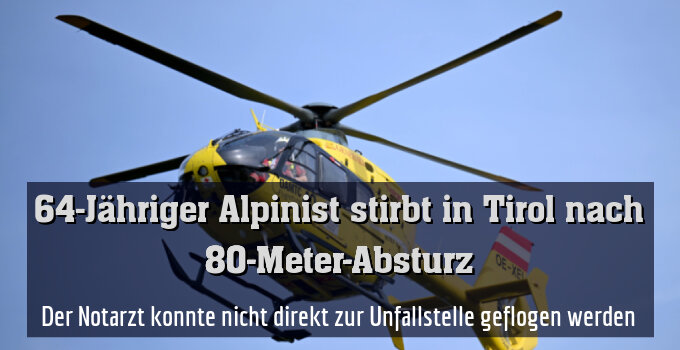Der Notarzt konnte nicht direkt zur Unfallstelle geflogen werden