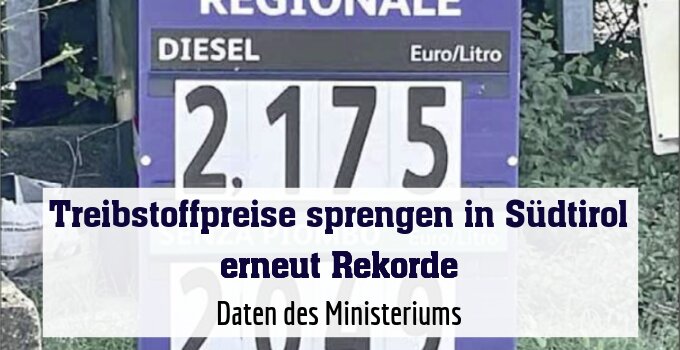Daten des Ministeriums
