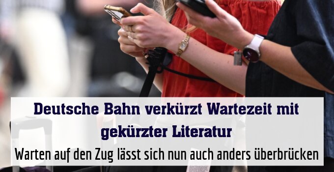Warten auf den Zug lässt sich nun auch anders überbrücken