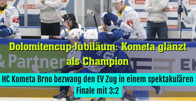 HC Kometa Brno bezwang den Schweizer Top-Klub EV Zug in einem spektakulären Finale mit 3:2