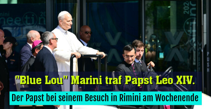 Der Papst bei seinem Besuch in Rimini am Wochenende
