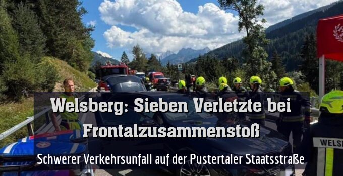 Schwerer Verkehrsunfall auf der Pustertaler Staatsstraße
