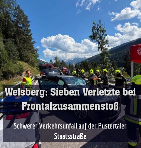 Schwerer Verkehrsunfall auf der Pustertaler Staatsstraße