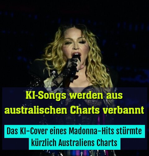 Das KI-Cover eines Madonna-Hits stürmte kürzlich Australiens Charts