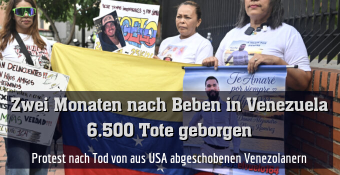 Protest nach Tod von aus USA abgeschobenen Venezolanern