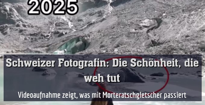 Videoaufnahme zeigt, was mit Morteratschgletscher passiert