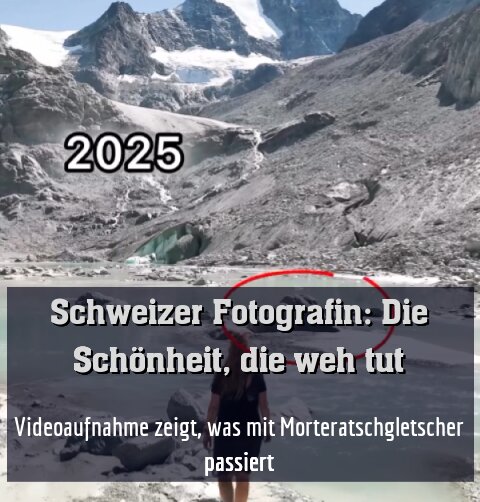 Videoaufnahme zeigt, was mit Morteratschgletscher passiert
