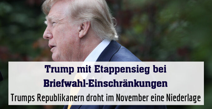 Trumps Republikanern droht im November eine Niederlage