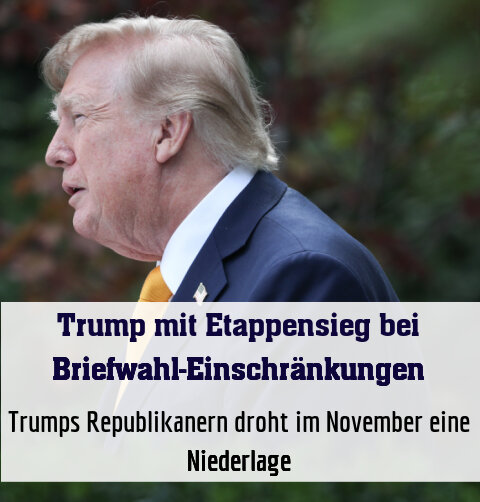Trumps Republikanern droht im November eine Niederlage
