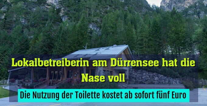 Die Nutzung der Toilette kostet ab sofort fünf Euro