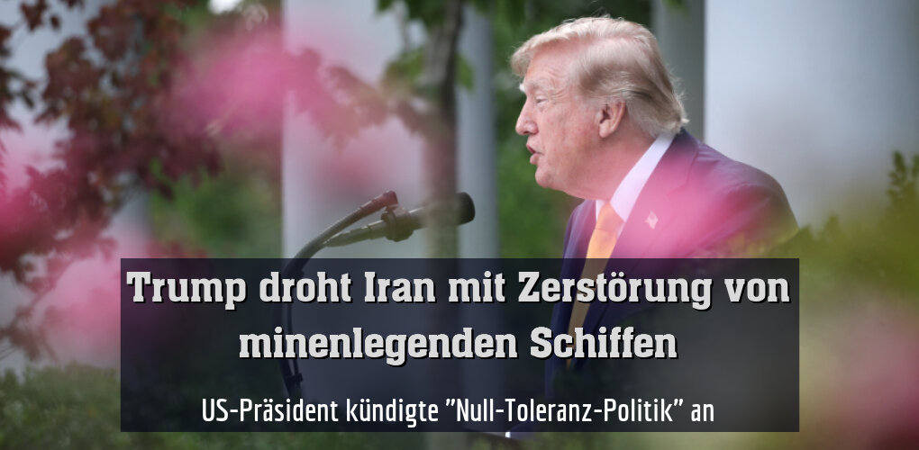 US-Präsident kündigte "Null-Toleranz-Politik" an