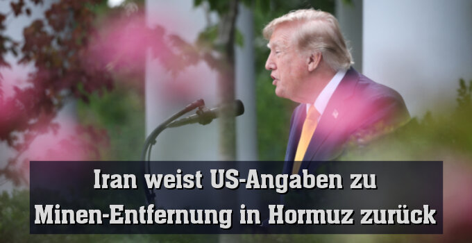 US-Präsident Trump machte Angaben zur Minen-Entfernung in Hormuz