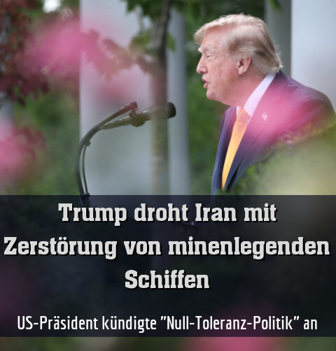US-Präsident kündigte "Null-Toleranz-Politik" an
