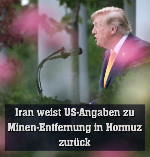 US-Präsident Trump machte Angaben zur Minen-Entfernung in Hormuz