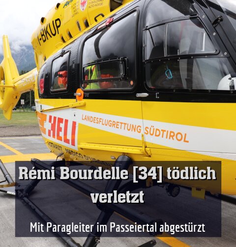 Mit Paragleiter im Passeiertal abgestürzt