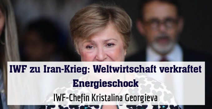 IWF-Chefin Kristalina Georgieva