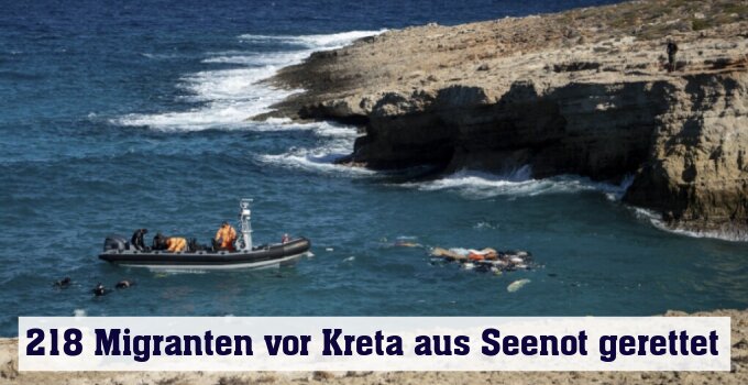 Griechische Küstenwache rettete Migranten aus Seenot (Archivbild)