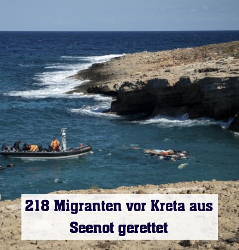 Griechische Küstenwache rettete Migranten aus Seenot (Archivbild)