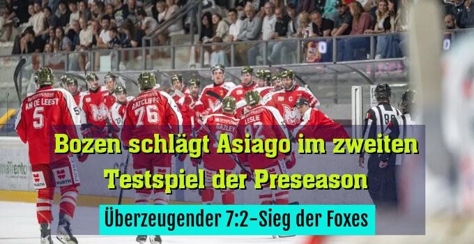 Überzeugender 7:2-Sieg der Foxes