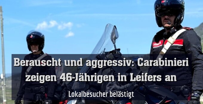 Lokalbesucher belästigt