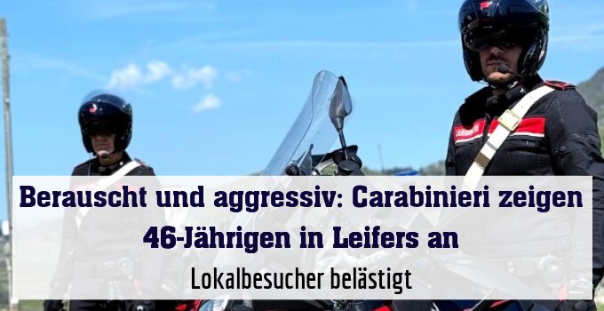 Lokalbesucher belästigt