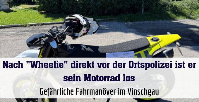 Gefährliche Fahrmanöver im Vinschgau
