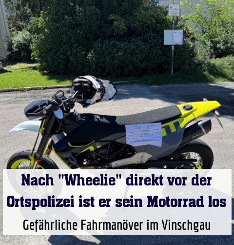 Gefährliche Fahrmanöver im Vinschgau