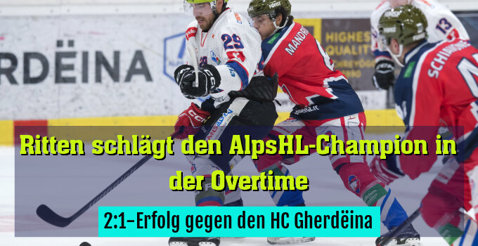2:1-Erfolg gegen den HC Gherdëina