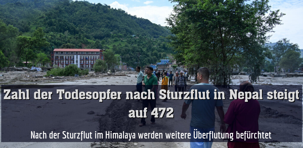 Nach der Sturzflut im Himalaya werden weitere Überflutung befürchtet