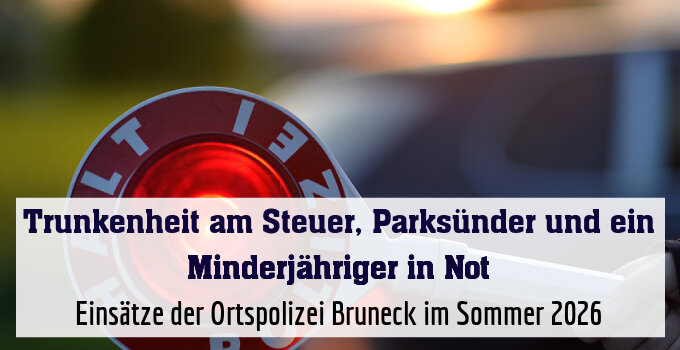 Einsätze der Ortspolizei Bruneck im Sommer 2026