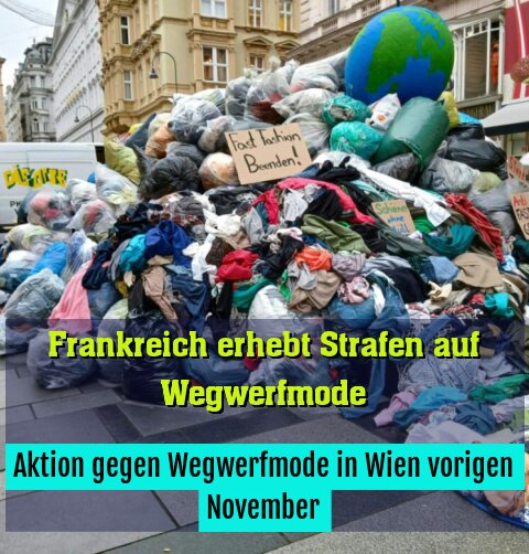 Aktion gegen Wegwerfmode in Wien vorigen November